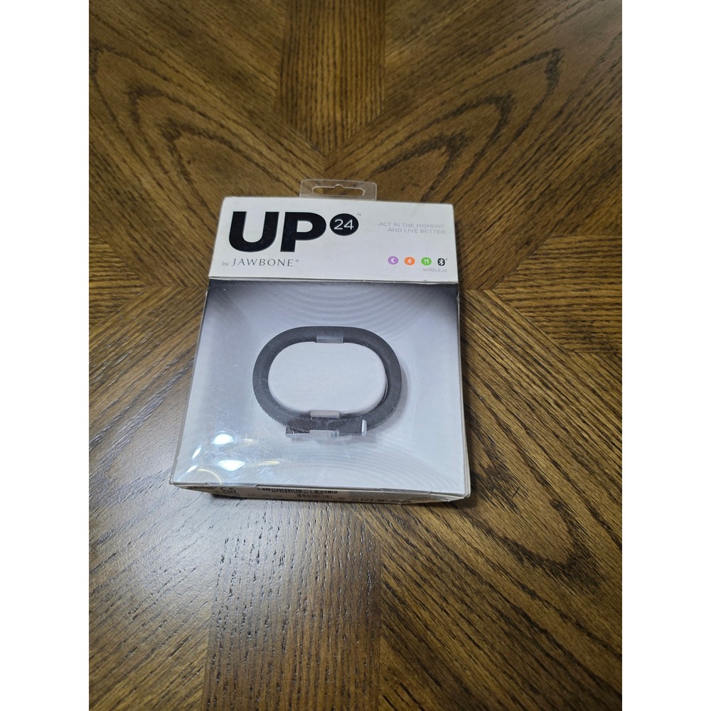 Jawbone UP24 Wireless Activity Fitness Tracker Onyx Black Medium JL01-52M-US
